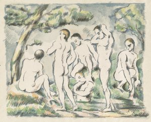 The Bathers Small Plate, 1897. tekijältä Paul Cézanne