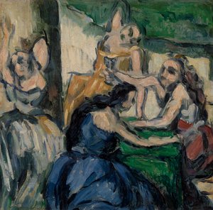 The Courtisanes (Les Courtisanes) finlandès tekijältä Paul Cézanne