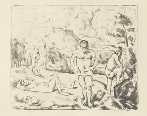 Suuret uimarit, 1896-97 tekijältä Paul Cézanne
