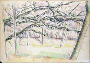 Orchard, noin 1895 tekijältä Paul Cézanne