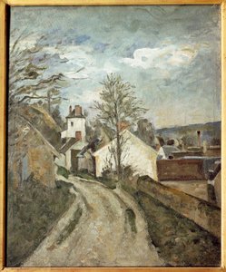 Tohtori Gachetin talo Auversissa (öljy kankaalle tekijältä Paul Cézanne