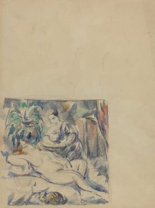 Herääminen [verso], c. 1880. tekijältä Paul Cézanne