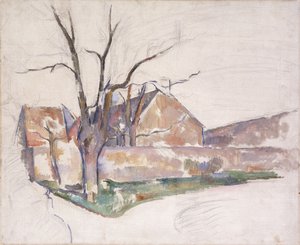 Talvimaisema, noin 1885 tekijältä Paul Cézanne