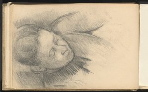 Nainen nojaa eteenpäin tekijältä Paul Cézanne