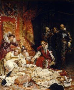 Englannin kuningatar Elisabet I:n kuolema. 1828