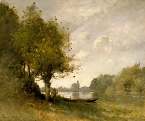 Lampi lähellä Nangisia, 1880-95.