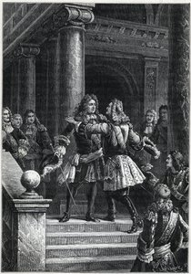Rastattin rauhansopimus - Savoyn prinssi Eugene ja marsalkka de Villars (vastakkaisten joukkojen komentajat Espanjan perintösodassa) - Espanjan perintösota (1701-1714) - Rastattin rauhansopimus - Marechal de Villarsin ja Eugene de:n tapaaminen Savoie