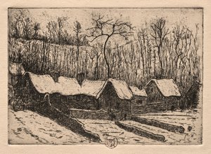 Kuusi etsausta: Olkikattoinen leipomo, Auvers