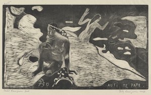 Auti te Pape Naiset joella, 18941895. tekijältä Paul Gauguin