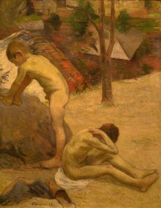Breton pojat uimassa tekijältä Paul Gauguin