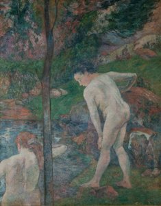 Bathers in Bretagne Kaksi uimaria, 1887. tekijältä Paul Gauguin