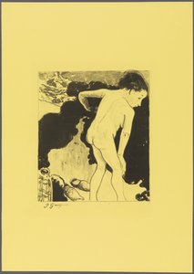 Badende in der Bretagne, aus der "Volpini Suite: Dessins lithographiques" tekijältä Paul Gauguin