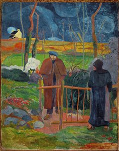 Bonjour, Monsieur Gauguin (öljy kankaalle) tekijältä Paul Gauguin