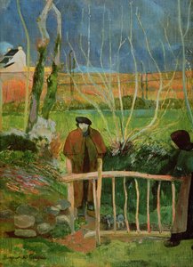 Hei Monsieur Gauguin, n. 1889 (öljy kankaalle) tekijältä Paul Gauguin