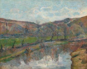 Bretagnen maisema tekijältä Paul Gauguin