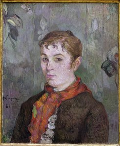 Naisen rintakuva (öljy kankaalle tekijältä Paul Gauguin