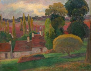 Maalaistalo Bretagnessa. Noin 1894 tekijältä Paul Gauguin