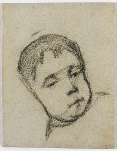 Emil Gauguin lapsena, pää tyynyllä tekijältä Paul Gauguin