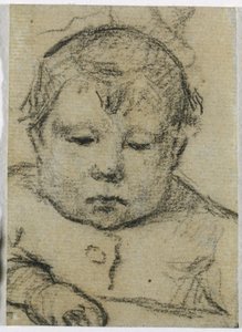 Emil Gauguin lapsena, oikea käsi eteenpäin, noin 1875-76 (musta värikynä). tekijältä Paul Gauguin
