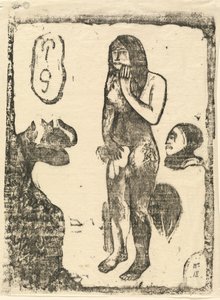 Eve vuonna 1895 tai sen jälkeen. tekijältä Paul Gauguin