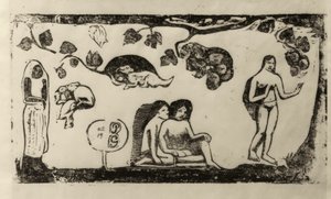 Femmes, animaux et feuillage tekijältä Paul Gauguin