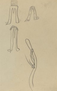 Neljä upeaa muotoa [recto] tekijältä Paul Gauguin