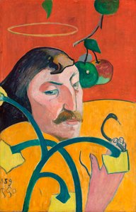 Ranska: Autoportrait-charge, ou Autoportrait au nimbe Self-Portrait with Halo (omakuva ja halo) tekijältä Paul Gauguin