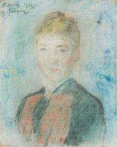 Ranskalainen:  Manthey, Portrait de Sophie Margrethe Manthey Mlle S. Manthey Mlle S. Manthey tekijältä Paul Gauguin
