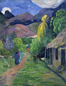 Ranska: Rue de Tahiti Street Tahitissa tekijältä Paul Gauguin