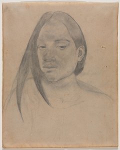 Tahitilaisen naisen pää tekijältä Paul Gauguin