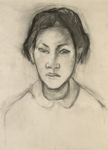 Tahitilaisnaisen pää tekijältä Paul Gauguin