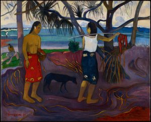 I Raro Te Oviri (Pandanuksen alla) tekijältä Paul Gauguin