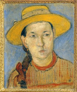 Jeune creole - Nuori kreoli ... (maalaus kankaalle) tekijältä Paul Gauguin