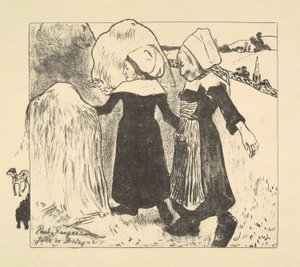 Joies de Bretagne (Joys of Bretagne), sarjasta Volpini tekijältä Paul Gauguin