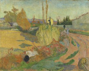 Maisema Arlesissa, 1888 tekijältä Paul Gauguin