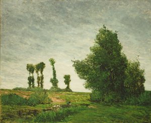 Maisema poppelien kanssa tekijältä Paul Gauguin