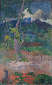 Maisema hevosen kanssa tekijältä Paul Gauguin