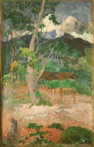 Maisema hevosen kanssa tekijältä Paul Gauguin