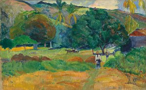 The Valley, 1892 tekijältä Paul Gauguin