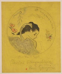 Léda: Entwurf für einen Teller tekijältä Paul Gauguin