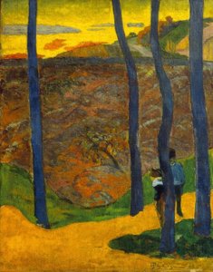 Les arbres bleus tekijältä Paul Gauguin