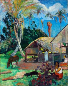 Mustat siat - Mustat siat - Gauguin, Paul Eugene Henri (1848-1903) - 1891 - Öljy kankaalle - 91x72 - Szepmuveszeti Muzeum, Budapest tekijältä Paul Gauguin