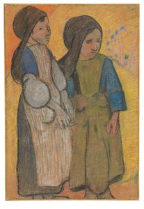 Pienet bretonit ennen merta II tekijältä Paul Gauguin