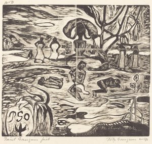 Mahana Atua (jumalien ruoka) tekijältä Paul Gauguin