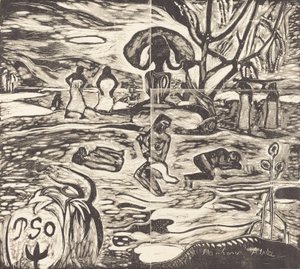Mahana Atua jumalien ruoka, 18941895. tekijältä Paul Gauguin
