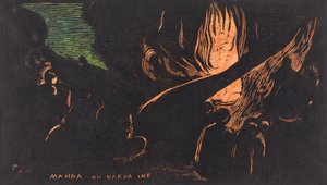 Mahna no Varua Ino Paholainen puhuu, 18941895. tekijältä Paul Gauguin