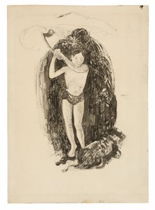 Mies kirveellä tekijältä Paul Gauguin
