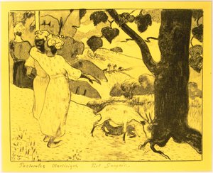 Martinique Pastorals, Volpini Suite: Lithographic Drawings, 1889., 1889. tekijältä Paul Gauguin