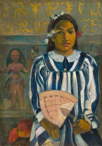 Merahi metua no Tehamana (Tehamanalla on monta vanhempaa tai Tehamanan esivanhemmat) tekijältä Paul Gauguin