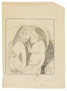 Parau Hina Tefatou (Kuun jumalattaren ja Maan jumalan väliset sanat) tekijältä Paul Gauguin